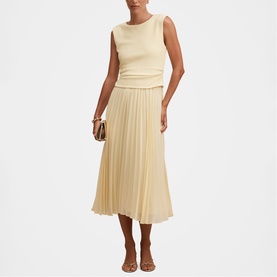 Emilia Hybrid Pleated Dress