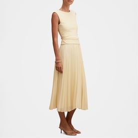 Emilia Hybrid Pleated Dress