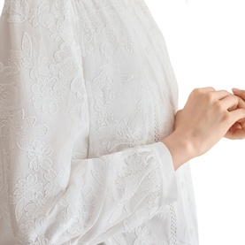 Fallon Floral Embroidery Blouse