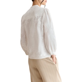 Fallon Floral Embroidery Blouse