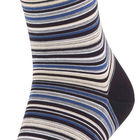 Microblock Striped Socks