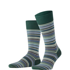 Microblock Striped Socks