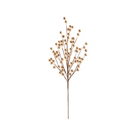 Festive Productions Berry Spray 56cm in metallic gold, multi-branching stems with reflective berry clusters, flexible wire core for shaping