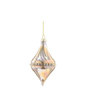 Glass Drop Tree Decoration 13cm