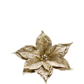 Three Layer Poinsettia Clip Decoration 27cm