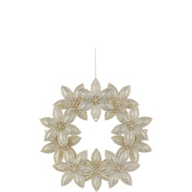 Acrylic Wreath Tree Decoration 13cm