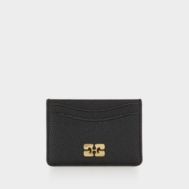 Bou Monogram Grained Card Holder