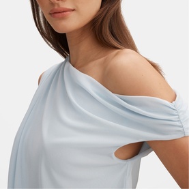 Honey Tipped Off The Shoulder Dress
