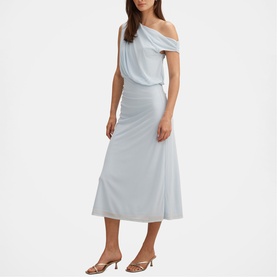 Honey Tipped Off The Shoulder Dress