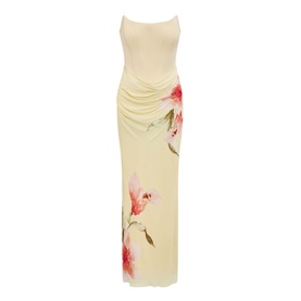 Isra Floral Off The Shoulder Dress