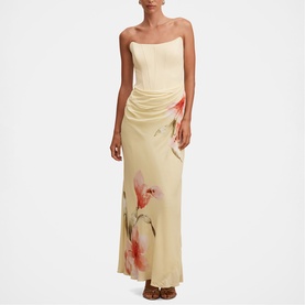 Isra Floral Off The Shoulder Dress