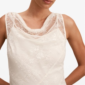 Jenna Panelled Lace Flared Dress