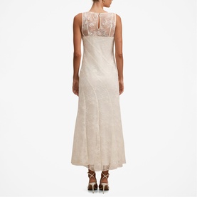 Jenna Panelled Lace Flared Dress
