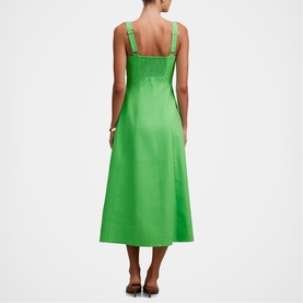 Kara Tie Front Flared Dress