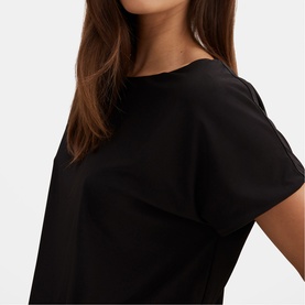 Kiara Tipped Draped Mini Fitted Dress