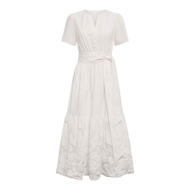 Matilda Embroidered Flared Dress