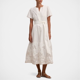 Matilda Embroidered Flared Dress