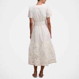 Matilda Embroidered Flared Dress