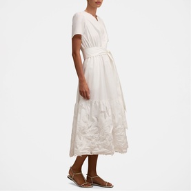 Matilda Embroidered Flared Dress