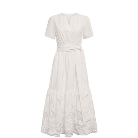 Matilda Embroidered Flared Dress