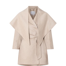Detto Short Overlay Wrap Coat
