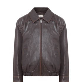Cose Leather Bomber Jacket