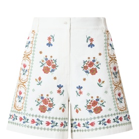 Obice Embroidered Shorts