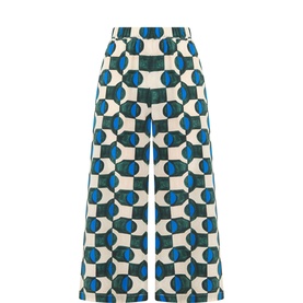 Eusebio Silk Printed Trousers