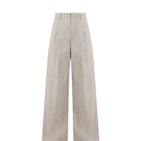 Ovvio Pleated Wide-Leg Trousers
