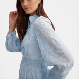 Nala Embroidered Flared Dress