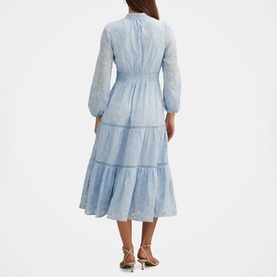 Nala Embroidered Flared Dress