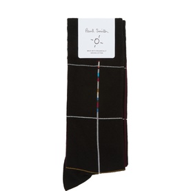 Signature Check Print Socks