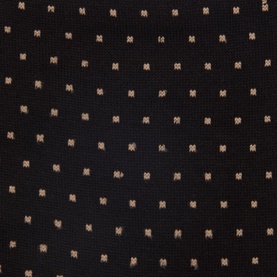 Paul Smith Access black cotton socks with tonal gold dot pattern, close-up fabric detail shot.