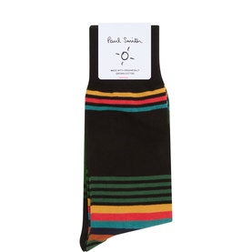 Lorenzo Logo Stripe Socks