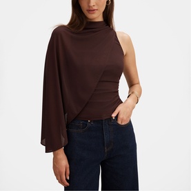 Rosalind Asymmetric Cape Top