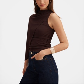 Rosalind Asymmetric Cape Top