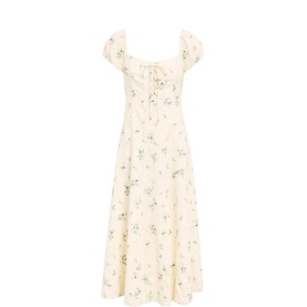 Sallie Floral Tie Front Flared Dress