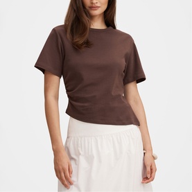 Saskia Boxy Ruched T-Shirt
