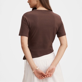Saskia Boxy Ruched T-Shirt