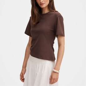 Saskia Boxy Ruched T-Shirt