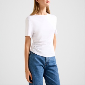 Saskia Boxy Ruched T-Shirt