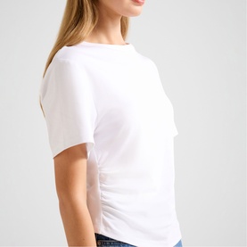 Saskia Boxy Ruched T-Shirt