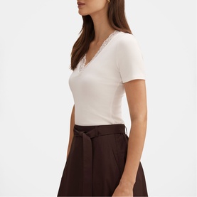 Sienna Lace Trim T-Shirt