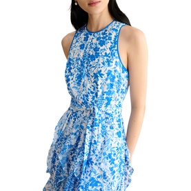 Taryn Floral Ruffle Flared Dress