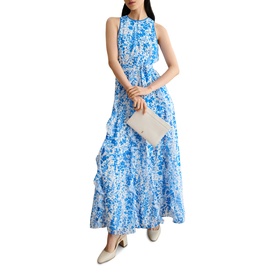 Taryn Floral Ruffle Flared Dress