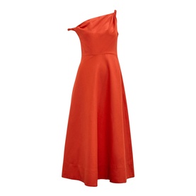 Vinetta Asymmetric Off The Shoulder Dress