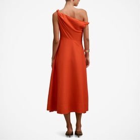 Vinetta Asymmetric Off The Shoulder Dress