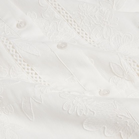 Amani Embroidery Belted Flared Dress