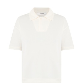 Tonal Logo Polo Sweater