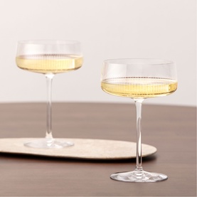 Afina Sparkling Wine/Champagne Coupe Set of Four